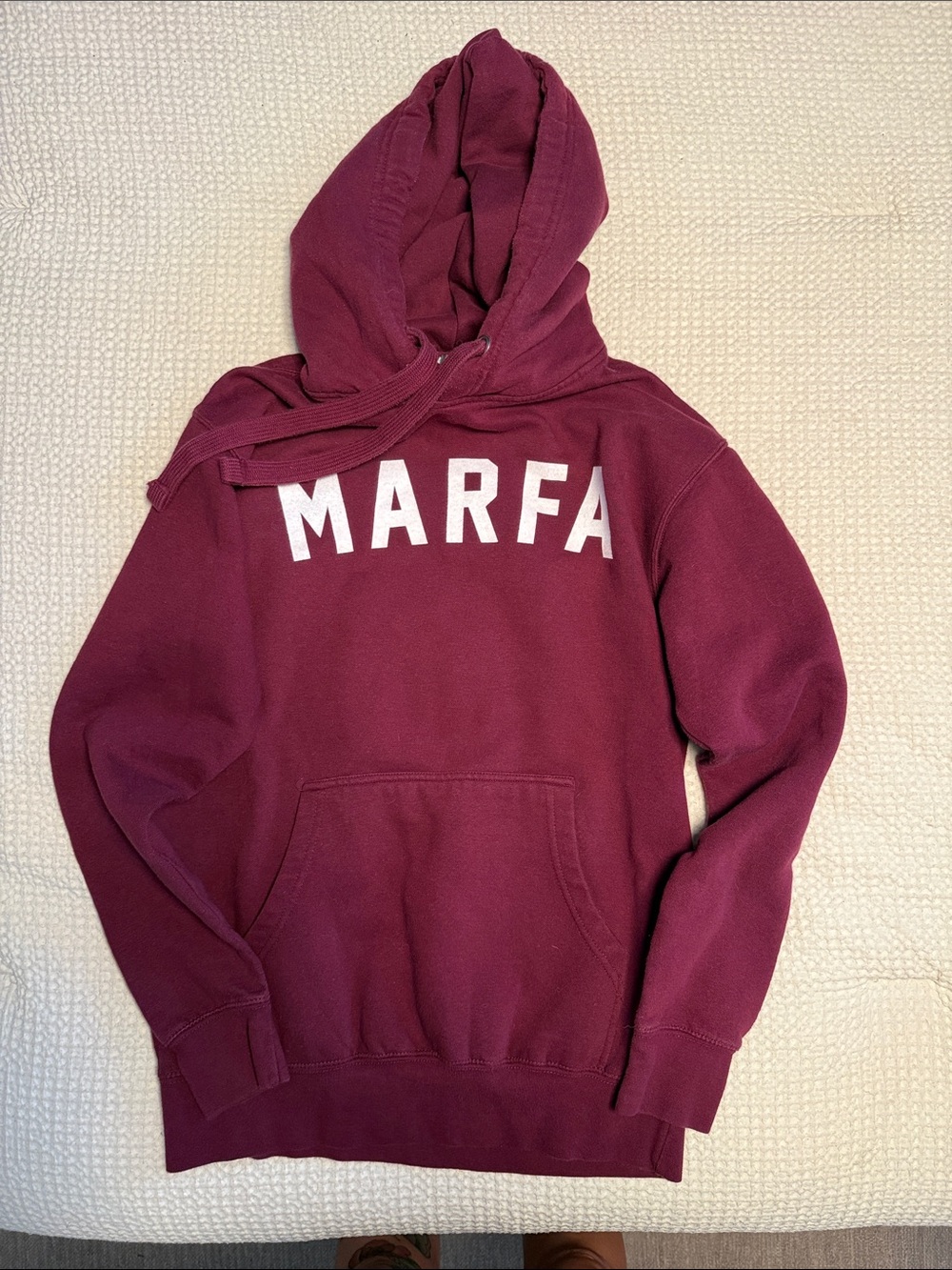 Marfa long sleeve hoodie, size small